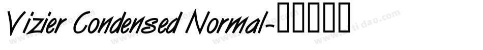 Vizier Condensed Normal字体转换